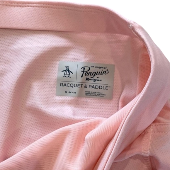 NWT Original Penguin Logo Tennis Dress Pink Sleeveless Athletic Size M - Picture 9 of 16
